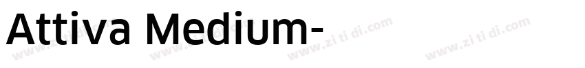 Attiva Medium字体转换